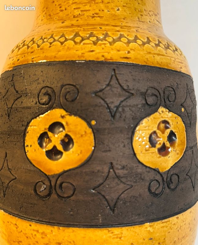 Vase Bitossi du milieu du XXe siècle, de la maison Rosenthal Netter pour Aldo Londi (image 6)