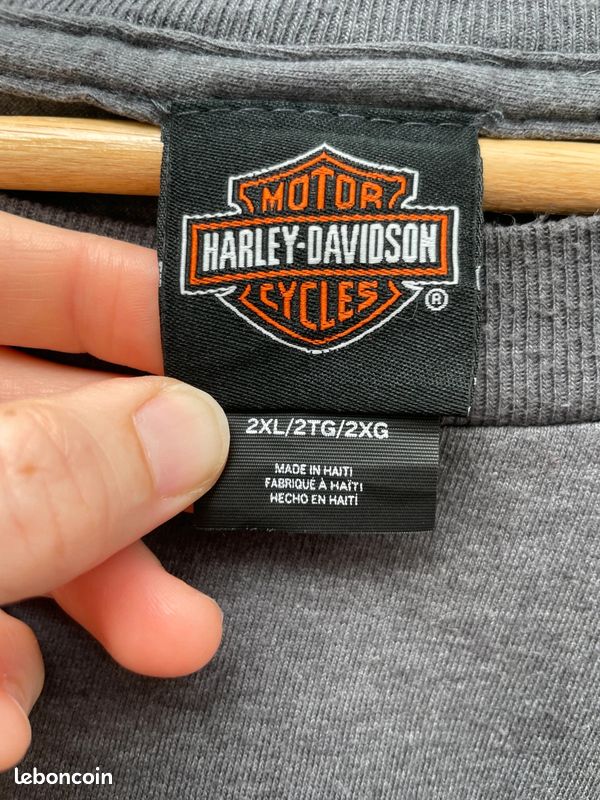 T-shirt Harley Davidson 2XL Gris Bald Eagle Honolulu Hawaii 2012 – Vintage Rare Collector (image 9)