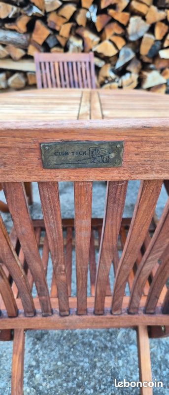 Table en teck + 6 chaises (image 8)