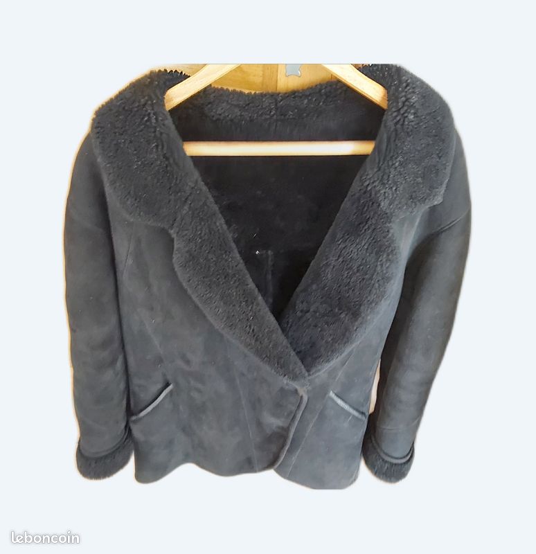 Veste agneau retourné (image 1)