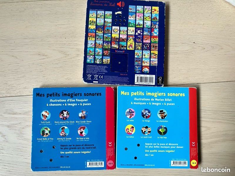 Lot de 3 livres sonore/ /musical (image 2)