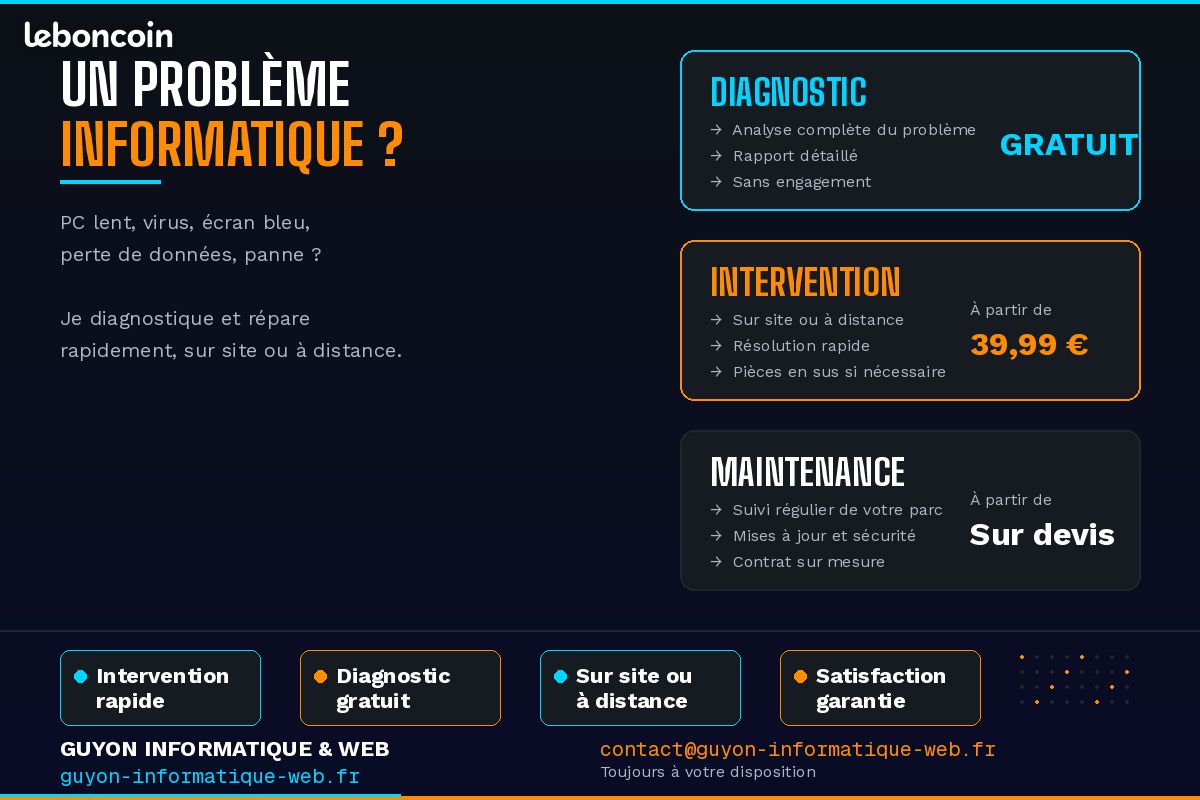 Dépannage et Maintenance Informatique - Occitanie - Services de ...