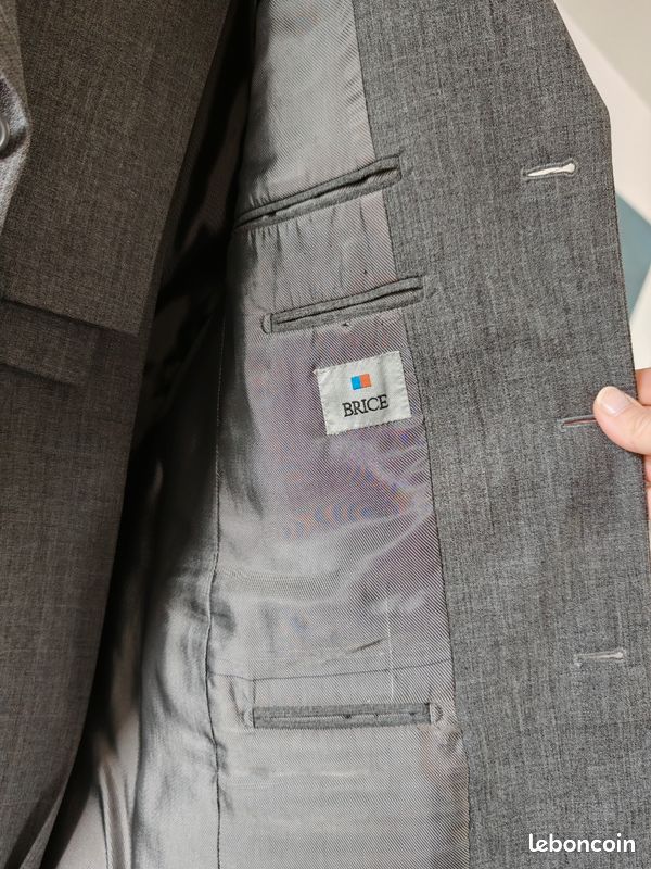 Costume 2 pièces gris Brice taille 50 (image 3)