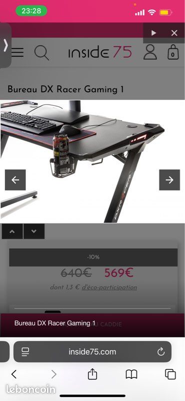 Bureau DX Racer gaming 8 (image 6)