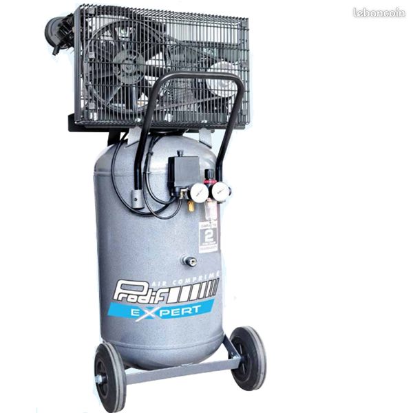 Compresseur bi-cylindre vfonte - 100l vertical - 3cv (image 3)