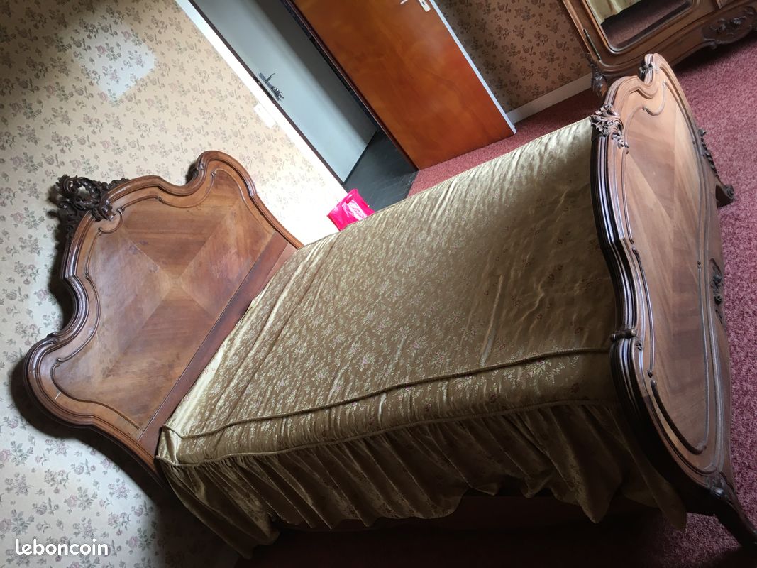 Chambre Napoléon 3 très bon état armoire + lit 140cm (image 2)