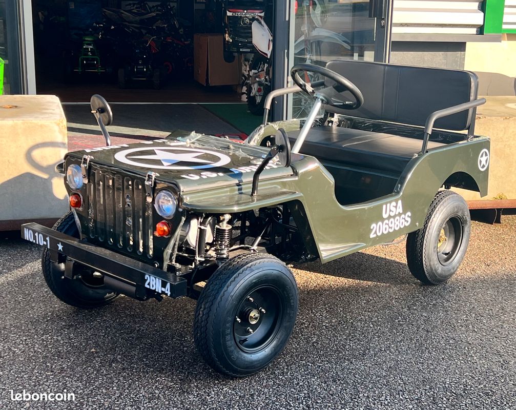 PROMO Jeep willys 125cc échelle 1/2 NEUVE PRO - Motos