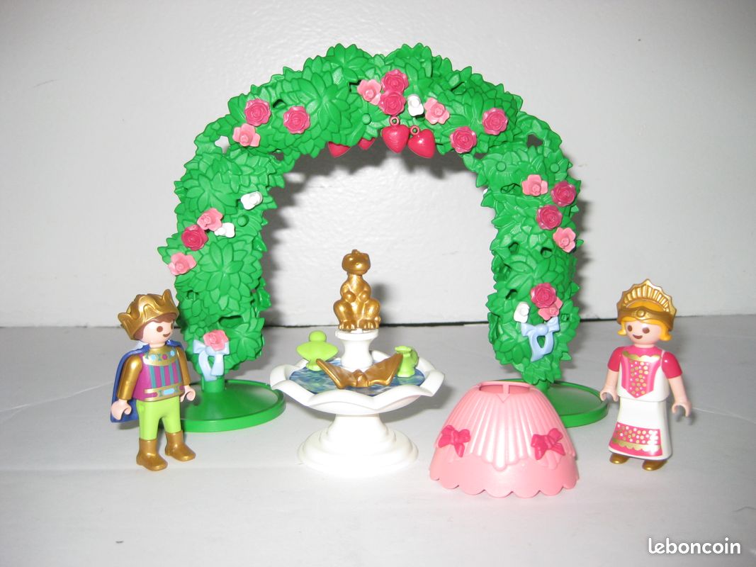 Château de princesse de playmobil n°4250+enfants du château n°4257+4253 chambre princesse (image 9)