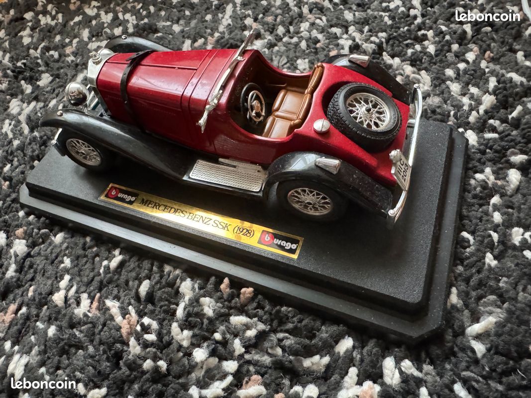 MERCEDES SSK 1928 ROUGE BURAGO 1509 1/24 BOITE D'ORIGINE - Boutique Loisir et Collection