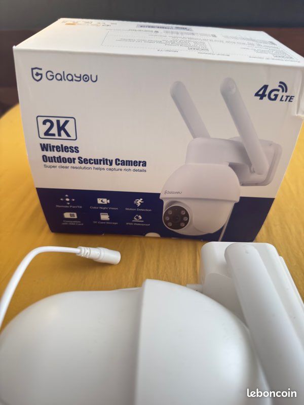 Caméra de surveillance extérieure 4G PTZ Galayou Y4, 2K, vision nocturne (image 2)