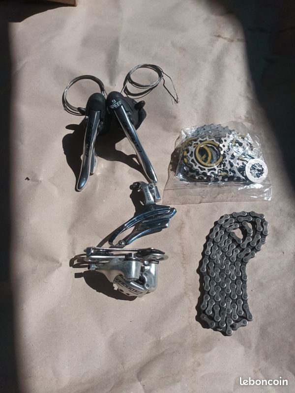Groupe vintage Campagnolo Centaure 3x9 en tres bon etat - Équipements vélos