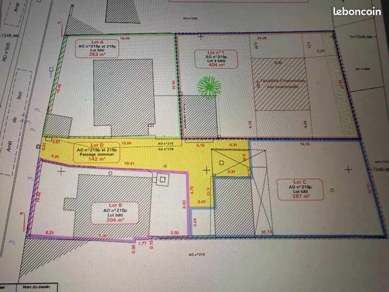 Terrain 404 m² Le Coudray · 84 500 €