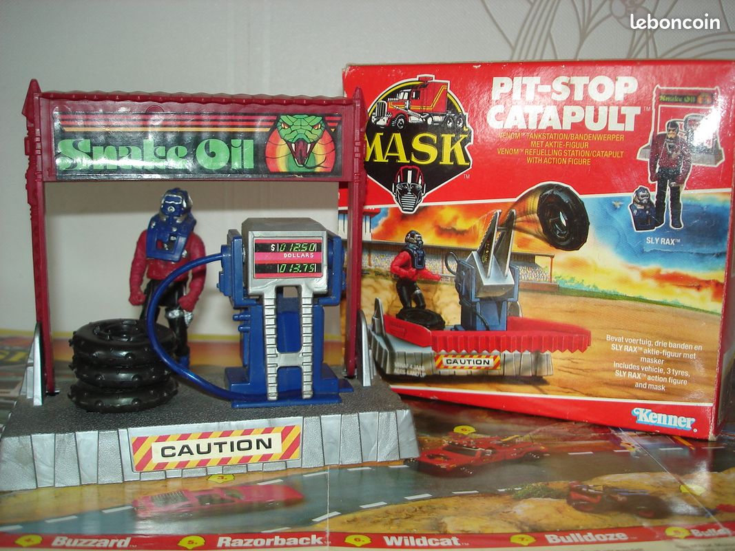 MASK M.A.S.K Pit stop catapult complet en boîte (sans insert), notice (image 1)