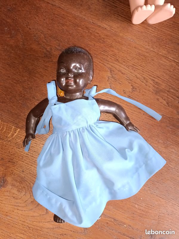 ANCIENNE POUPÉE NOIRE de 25 cm EUR 10,00 - FR