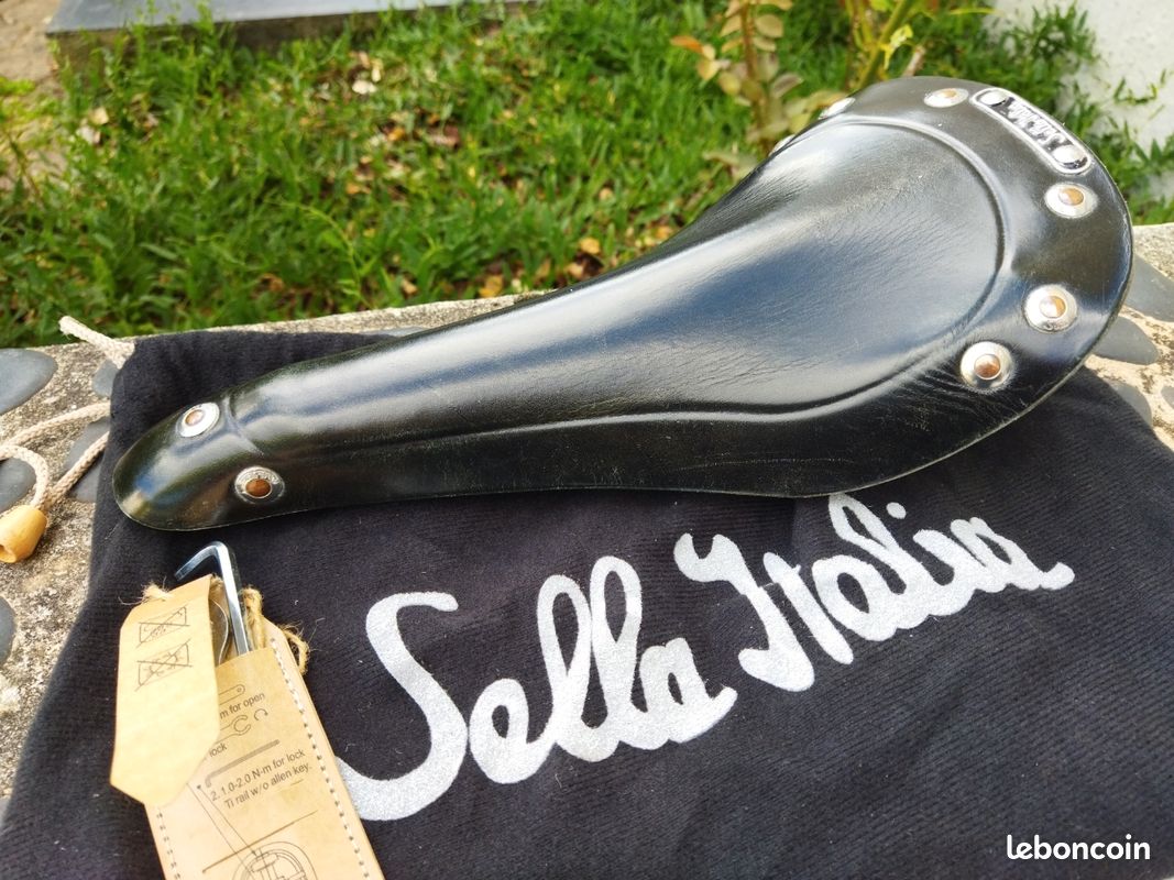 Selle Italia Century Cuir - édition 100 Ans - Vintage 1997 - Noire