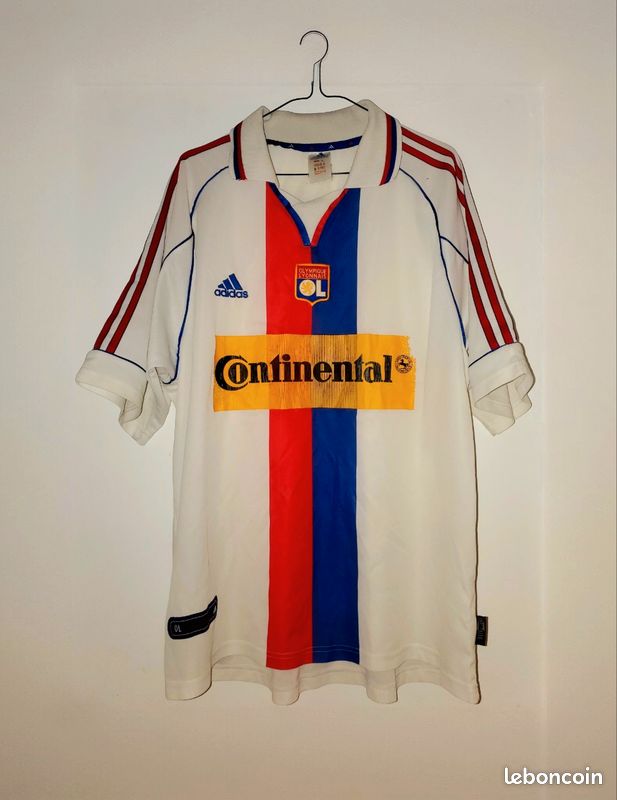 Maillot Olympique Lyonnais Umbro Domicile 2007/2008 – Taille L, Dédicacé, Bon état
