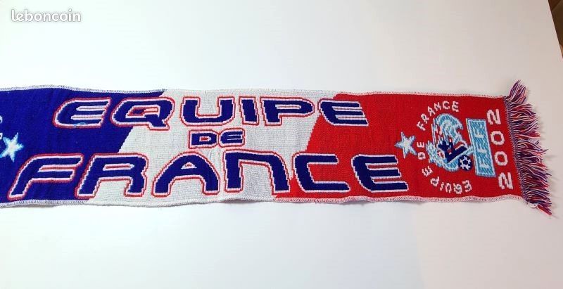 Écharpe Supporter Equipe De France 2002 – Occasion – Foot Vintage
