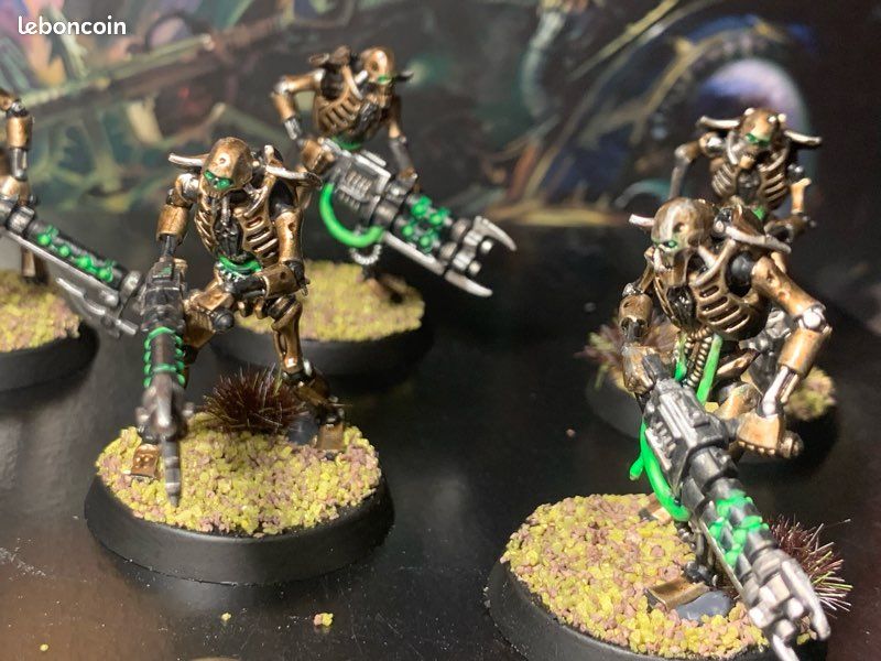 Guerriers + nuées de scarabées peints - NECRON - Warhammer (image 6)