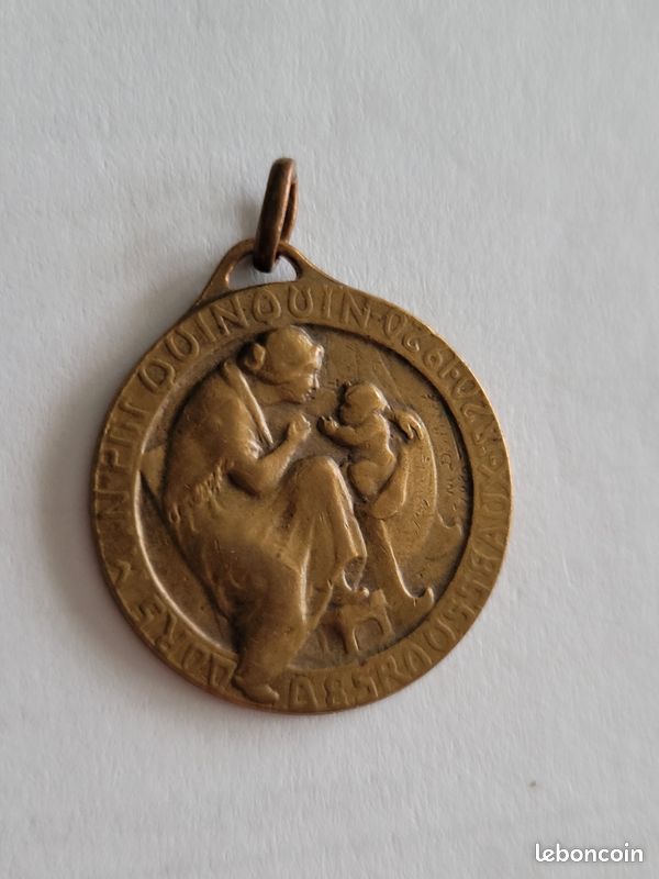 Médaille Ancienne Des Sous-Officiers De Lille - Attribuée En 1906 - Bronze Argenté - Original Delpech - Occasion