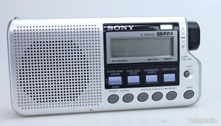 Radio portable FM/LW Sony ICF-M33RDS / worldwide shipping