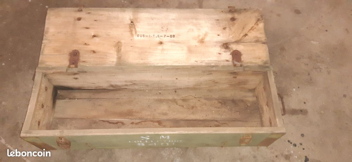 Caisse en bois lait mont blanc