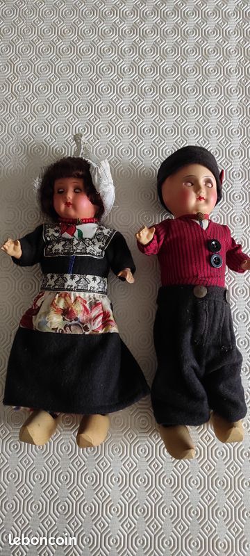 Adorable poupée Française Mignonnette H 16 cm d'origine circa