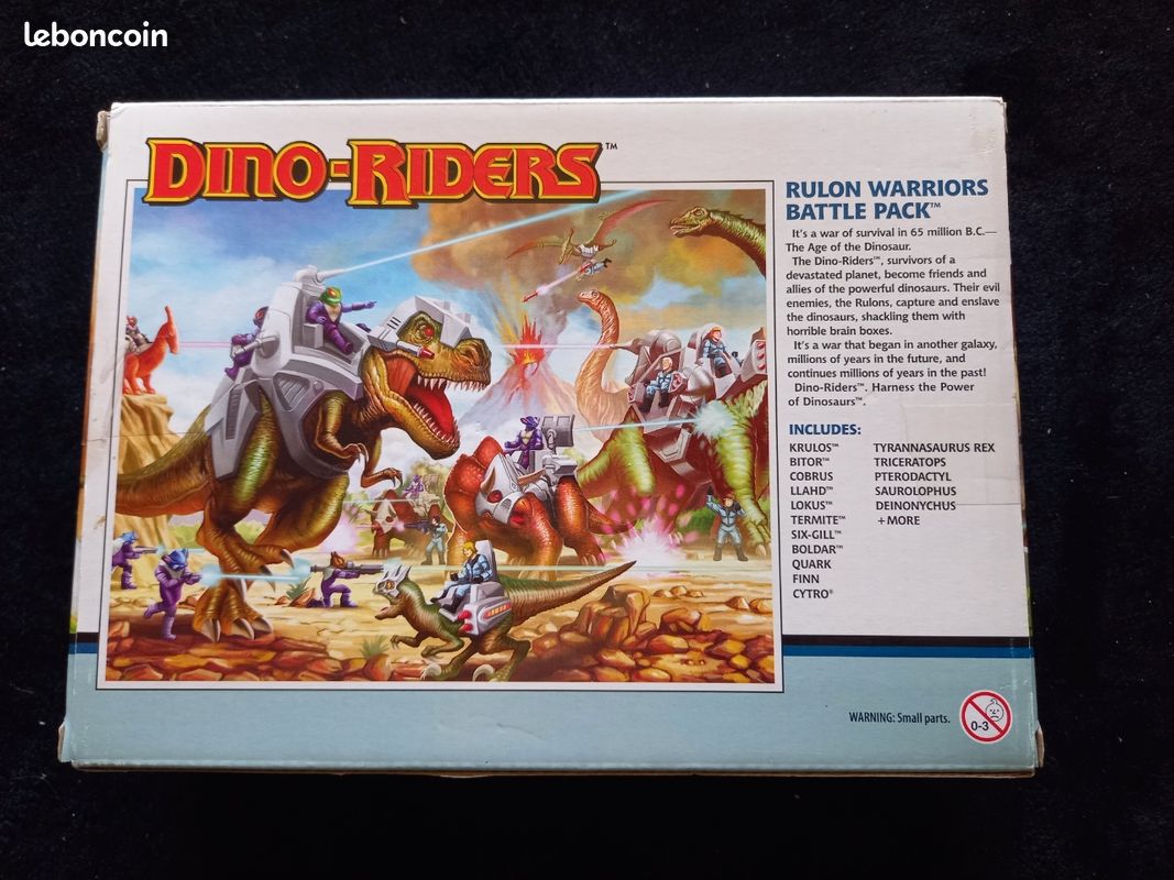 Dino Riders – Ptérodactyle Avec Llahd – Tyco / Ideal France, Vintage