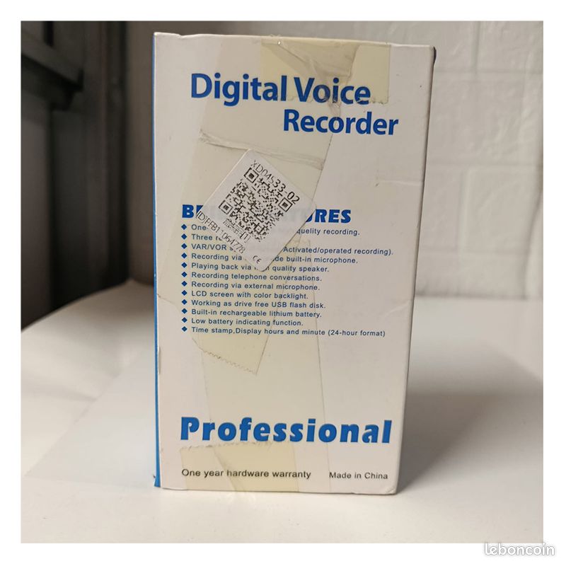 Vegena Mini Dictaphone 16Go Réduction Bruit - Enregistreur Vocal Numérique Portable