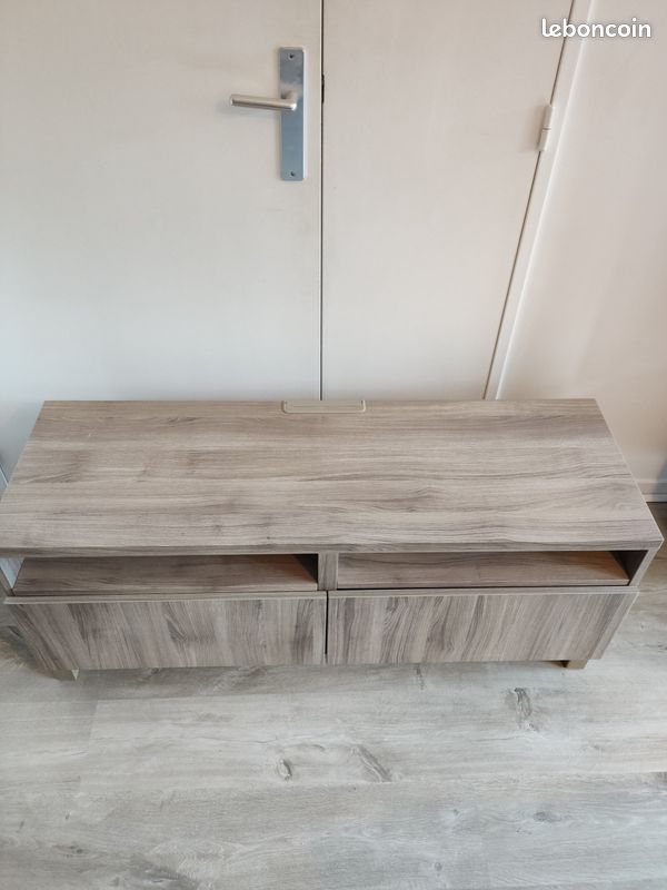 Meuble TV Ikea Besta - Effet Bois (image 3)