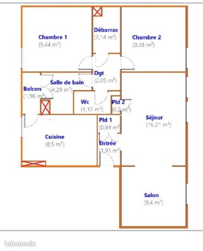 Appartement 4 pièces 67 m² · à Maxéville · 67 m² · 105 000 €