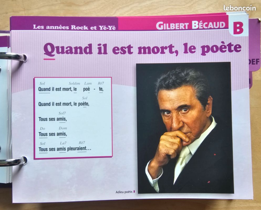 Classeur Plaisir de chanter 200 chansons avec accords (image 7)