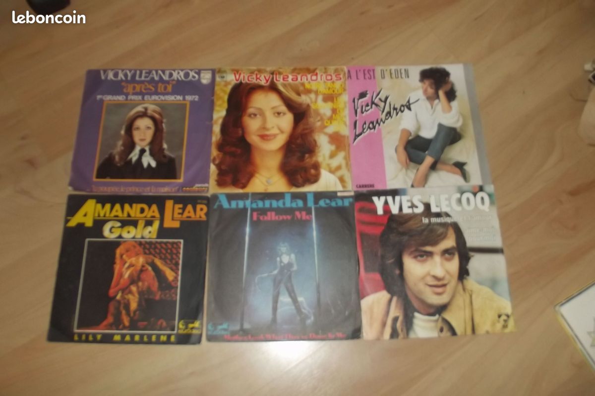 46 DISQUES 45 tours francophone (image 2)