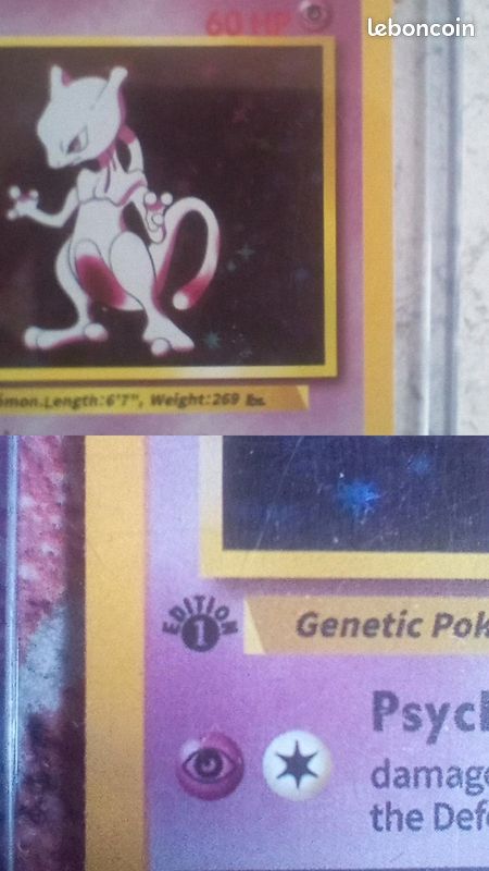 Mewtwo 1st Edition holographique - Collection Mewtwo 1st Edition holographique - Collection