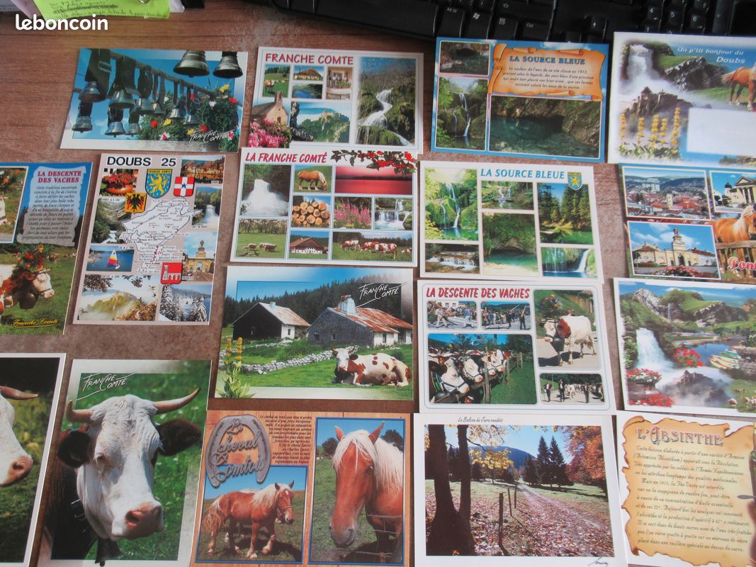 Lot enveloppe et 17 cartes postales de Franche-comté Doubs (image 9)