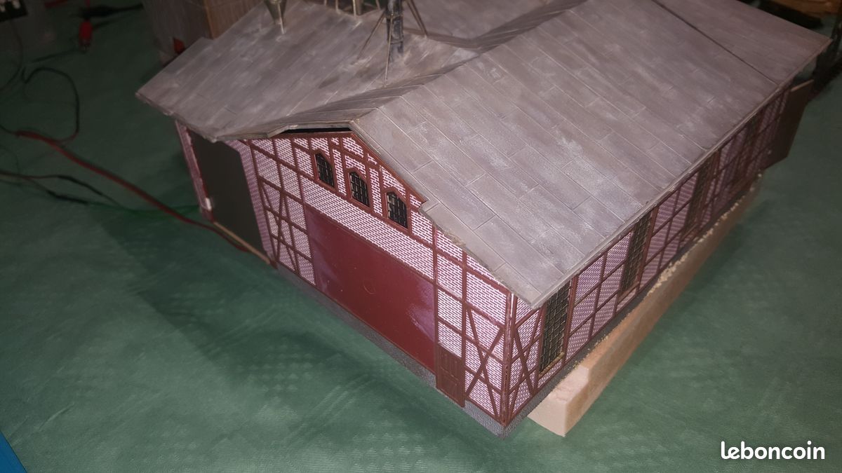 Faller scierie motorisè ,grue ,èclairage intèrieur, eau rèel ,figurines 1.87 / HO (image 11)