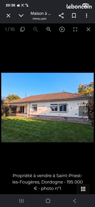 Maison 5 pièces 180 m² · à Saint-Priest-les-Fougères · 180 m² · 180 000 €