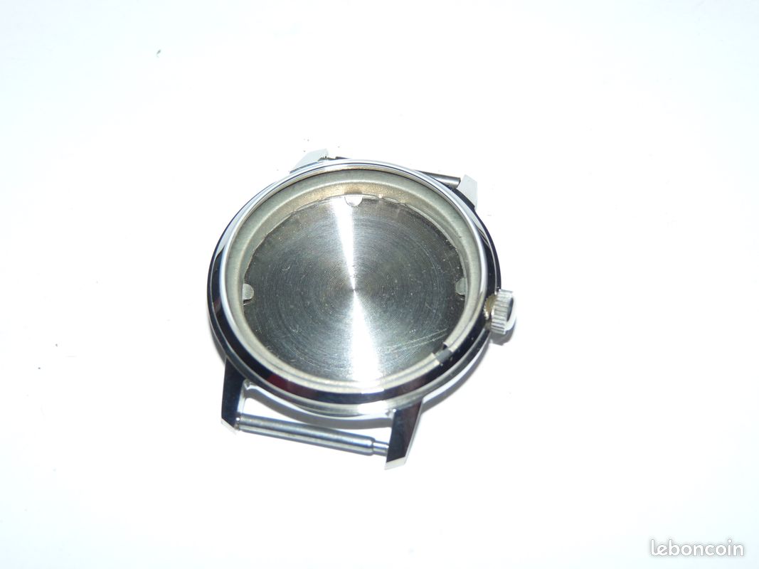 Boîtier De Montre Vintage Femme BWC - ID 23,3 Mm - Acier Inoxydable, Cristal - Neuf
