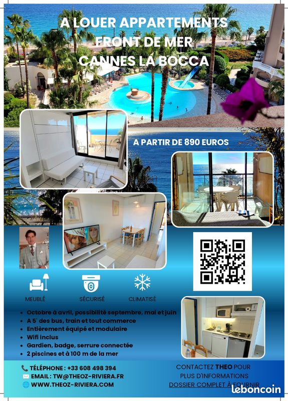 Appartement 1 pièce 26 m² · à Cannes · 26 m² · 890 €