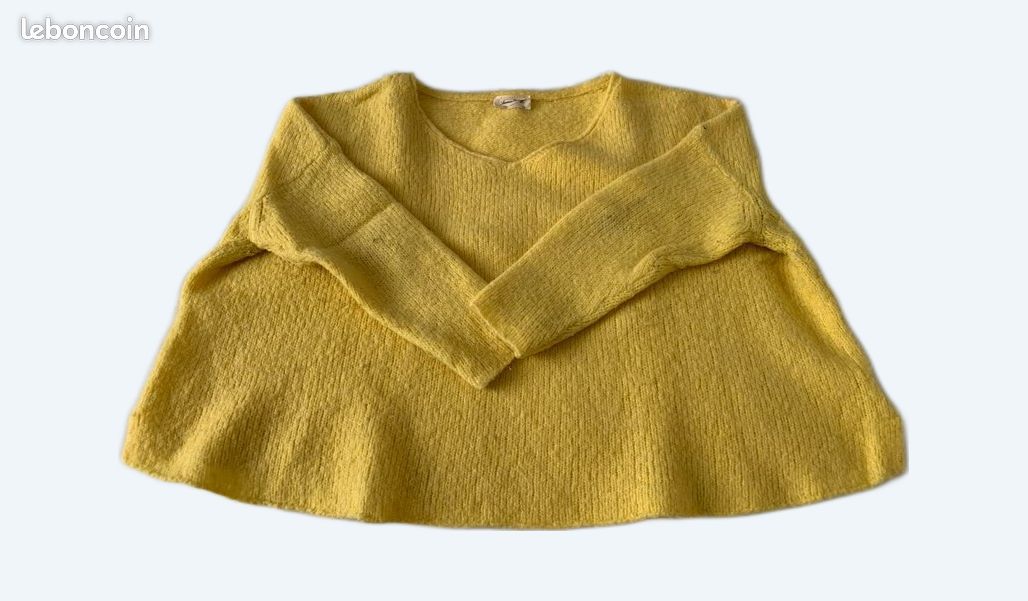 Pull jaune femme (image 1)