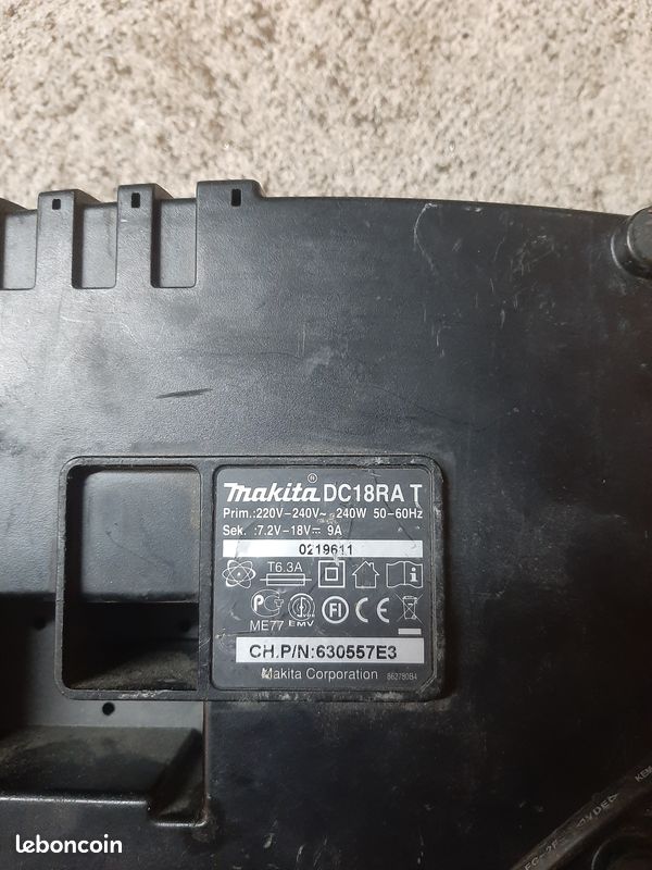 Chargeur makita dc18ra t (original makita ) (image 3)