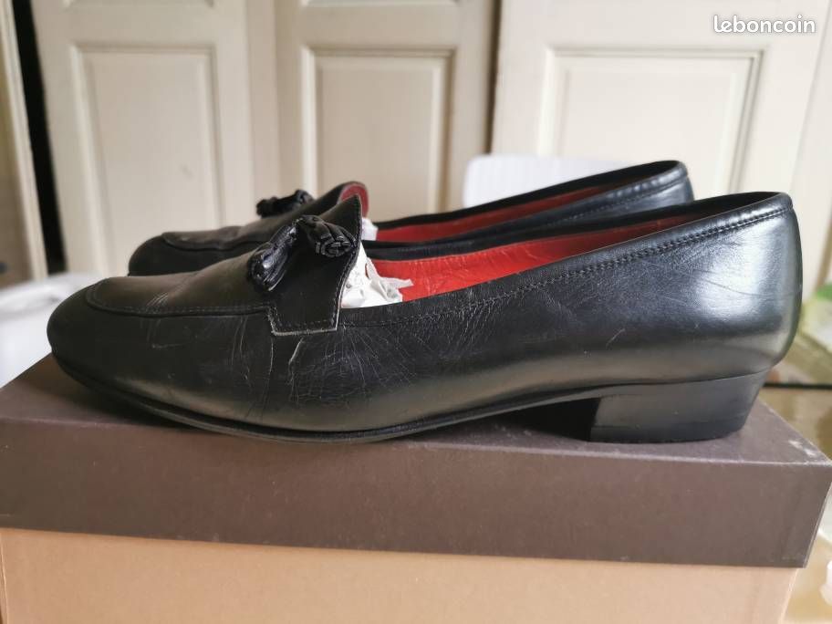 mocassins CELINE bleu marine p38 (image 1)
