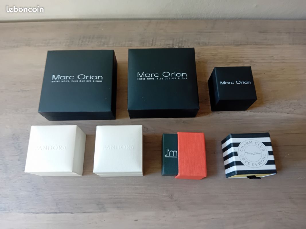 Lot De 3 Coffrets Ou Boîtes à Bijoux Vides - Occasion - Sans Marque