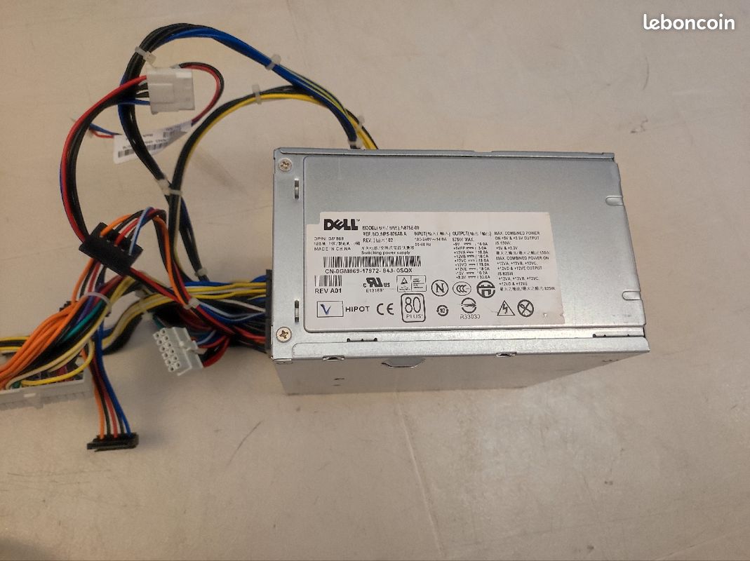 Alimentation pc dell 875 watt (image 1)