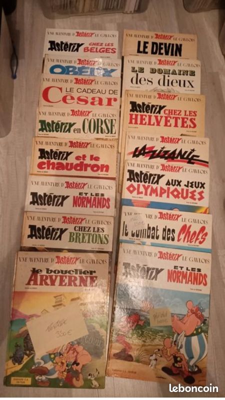 Astérix 3 livres collection pilote et 14 collection au menhir (image 1)