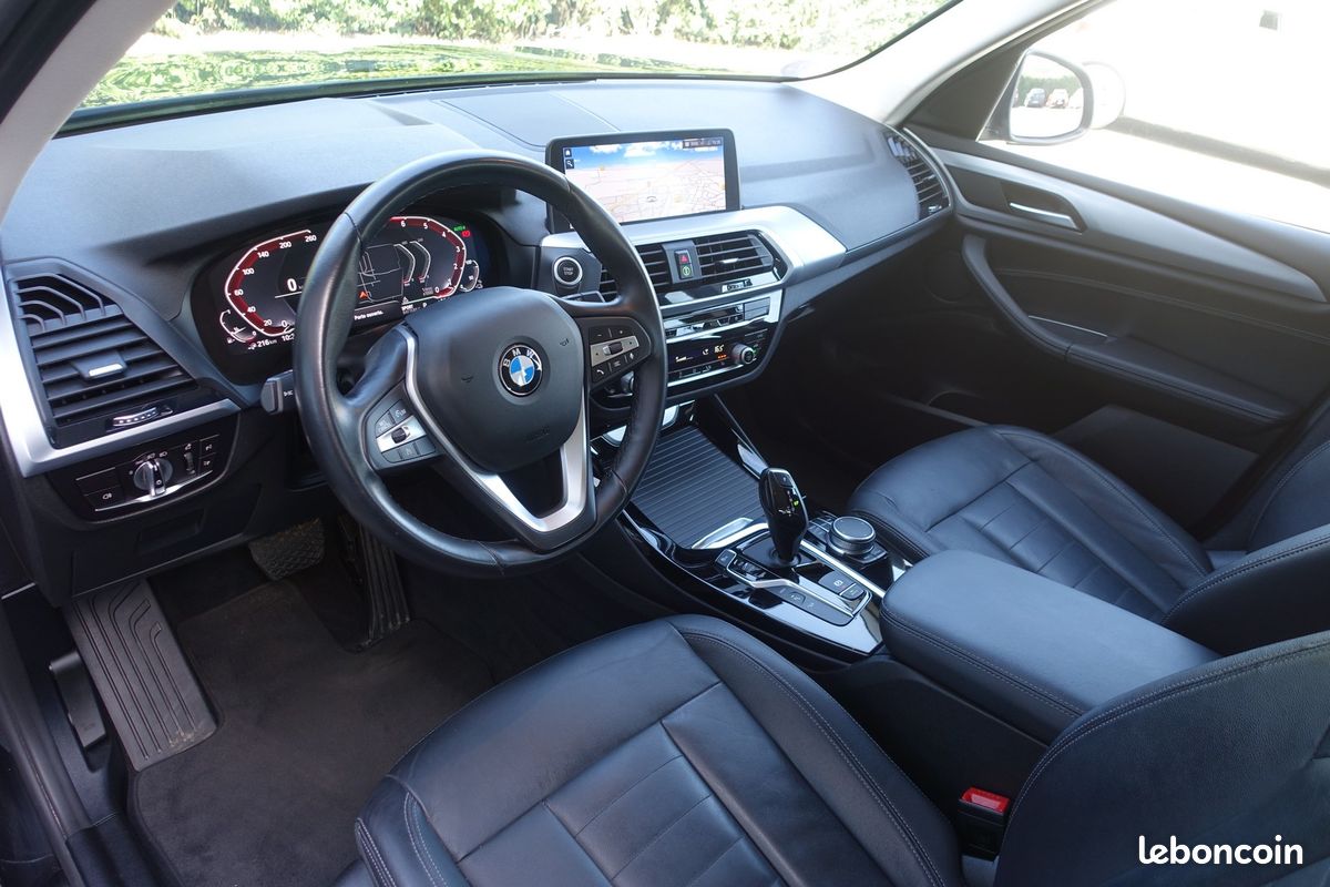 X3 X-Drive 30ea Hybride Rechargeable BVA 292ch Live cockpit/Cuir sport chauffant/Grd Gps Europe/Caméra/Carplay/Hayon électrique/1*Main/Garantie 12 mois (image 10)
