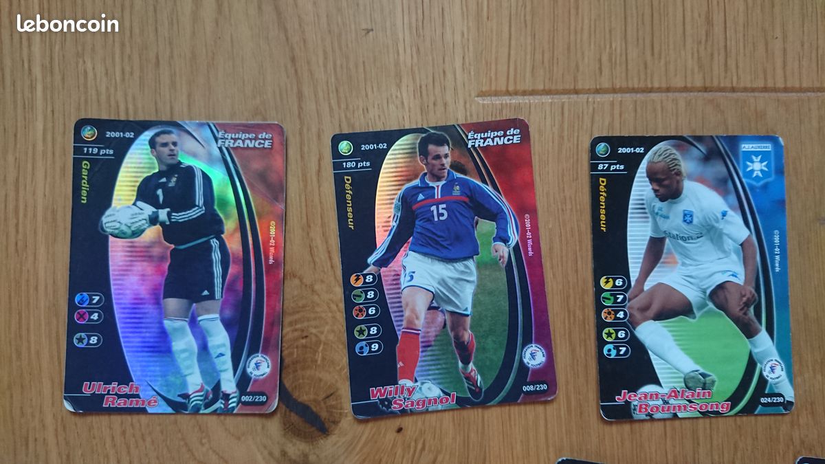 51 cartes 2001-02 Wizards Football Champions France (image 1)