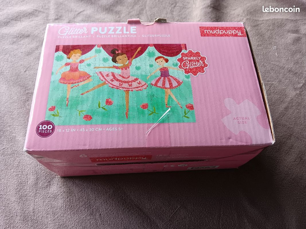 Glitter puzzle ballerines danseuses (image 1)