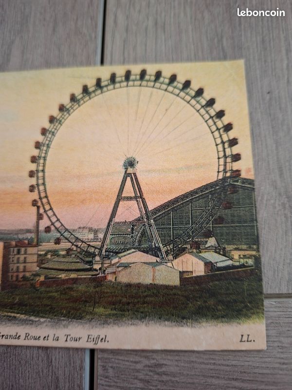 Reproduction Brevet Américain 1893 - Grande Roue / Ferris Wheel - Poster Prêt à Encadrer