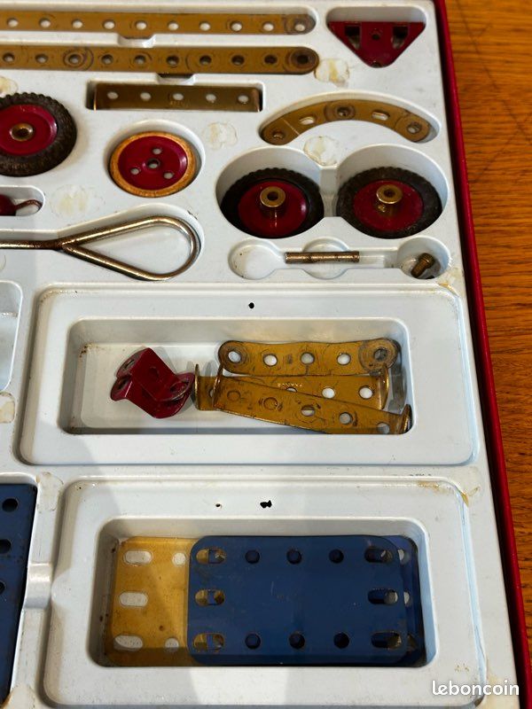 Boite Meccano N°3A Vintage 1960 – Pièces Métal D’origine (collection)