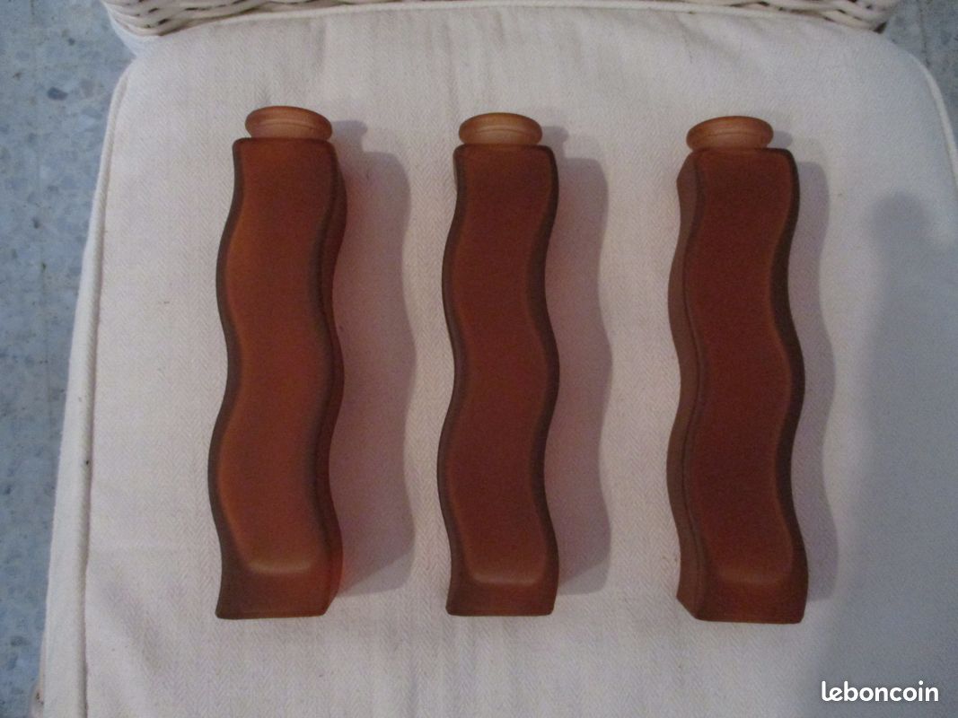 Lot 3 vases Skamt IKEA marron ocre (image 2)